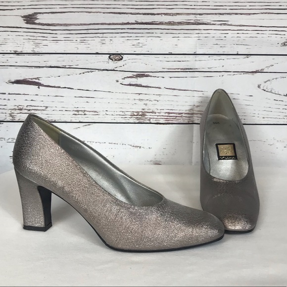 pewter sparkle shoes